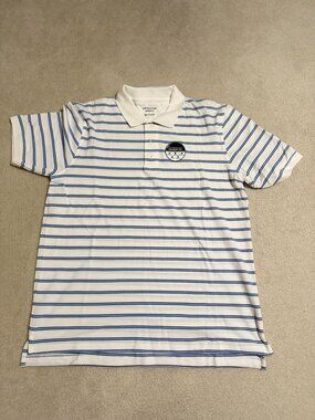 NWT: Croft and Barrow Blue And White Striped 1/2 sleeve in L